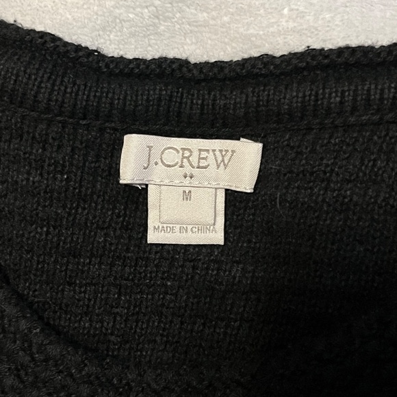 J.Crew Black Fringe Sweater vest - Picture 4 of 4